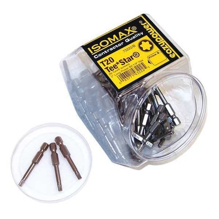 Eazypower Tee Star, T20, 2", 1/4" Hex Power Tip, PK50 002225
