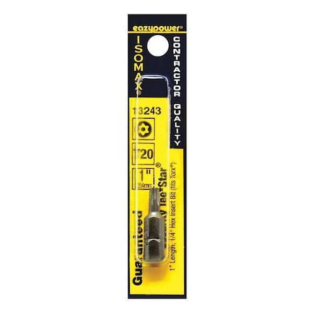 Eazypower Security Tee Star, T20, 1" 13243