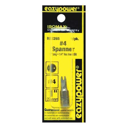 Eazypower Spanner Bit, No. 4, 1" 13265