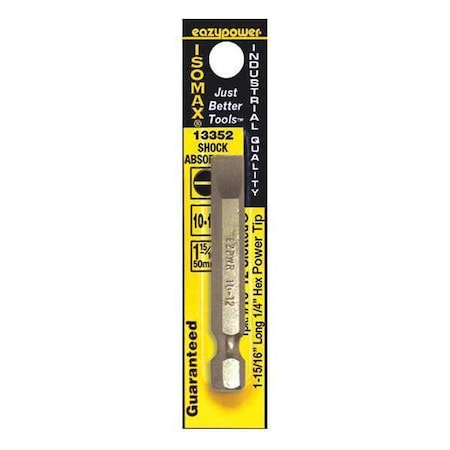 Eazypower Slotted Power Bit, No. 10-12, 2" 13352