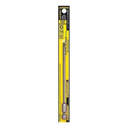 Eazypower Tee Star Bit, T15, 6" 32606