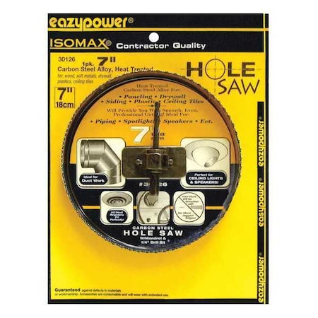 Eazypower Alloy Hole Saw, 7" 30126