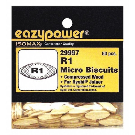 Eazypower Mini Joiner Biscuits, R1, PK50 29997