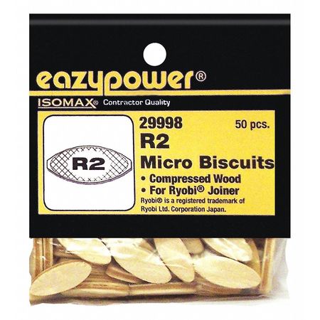 EAZYPOWER Mini Joiner Biscuits, R2, PK50 29998