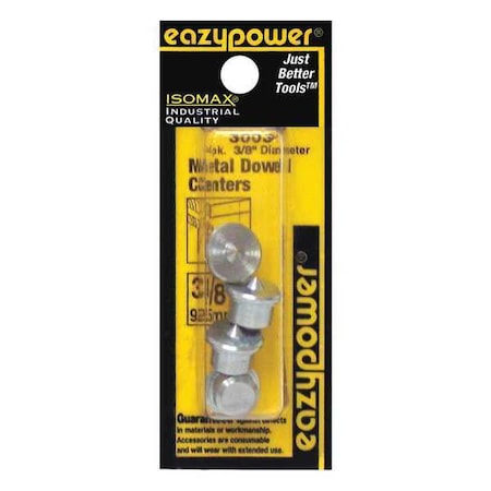 Eazypower Metal Dowel Centers, 3/8", PK4 30030