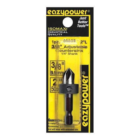 Eazypower Adjustable Countersink, 3/8", 1/4" Shank 30059