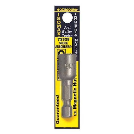 EAZYPOWER Magnetic Nut Setter, SAE, 5/16", Overall Length: 1-5/8" 73325