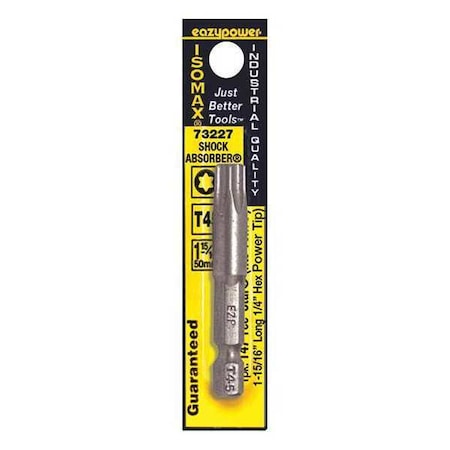 Eazypower Tee Star Power Bit, T45, 2