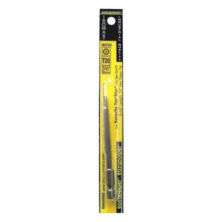 Eazypower Tee Star Security Power Bit, T20, 3-1/2" 80754