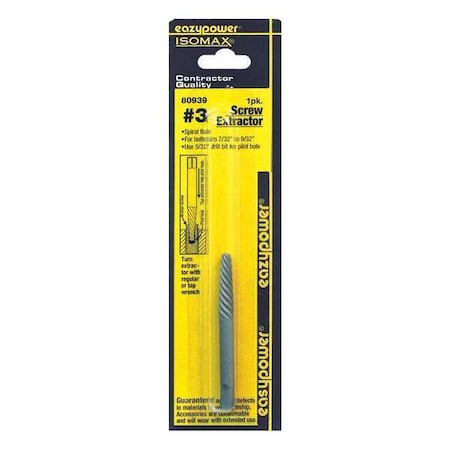 Eazypower Screw Extractor, No. 3 80939