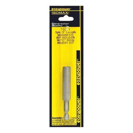 Eazypower Magnetic Stainless Steel Bit Hldr, 2-7/8" 79371