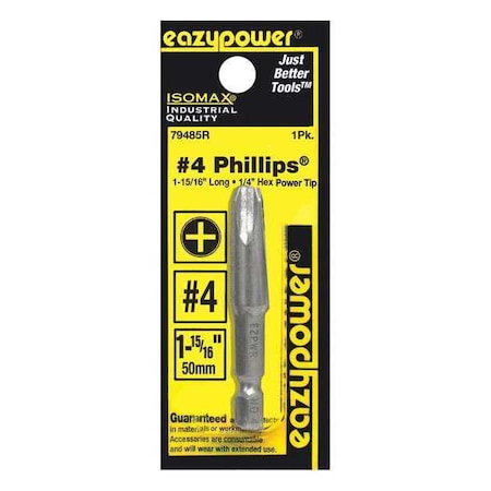 Eazypower Power Bit, No. 4, 2" 79485