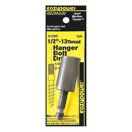 Eazypower Hanger Bolt Driver, 1/2-13 81295