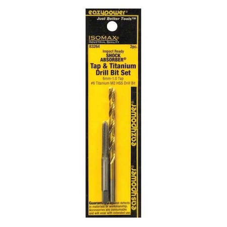 Eazypower Drill Bit Set, 6mm-1.0/No. 6, 2 pcs. 83264