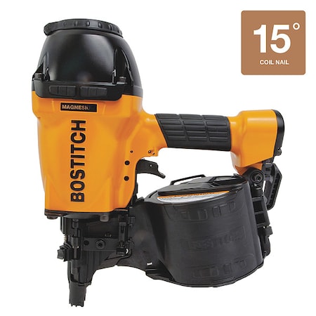 Bostitch Coil Framing Nailer, High Power, 15 deg. N89C-1
