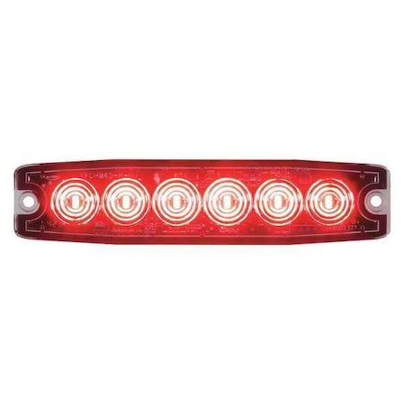 Buyers Products Ultra Thin 5 Inch Red LED Strobe Light 8892203
