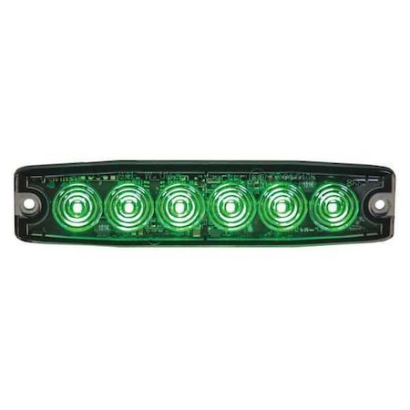 Buyers Products Ultra Thin 5 Inch Green LED Strobe Light 8892209
