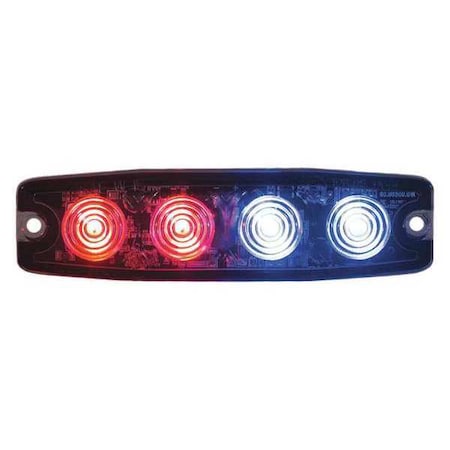 Buyers Products Ultra Thin 4.5 Inch Red/Blue LED Strobe Light 8892245