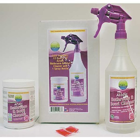 Aqua Chempacs Acidic Bathroom and Bowl Cleaner Kit 4-0982
