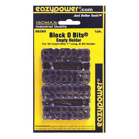 Eazypower Block O Bit Case, Empty 88289