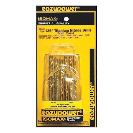 Eazypower Split Point Drill Bit Set, HSS, 13 pcs. 88311