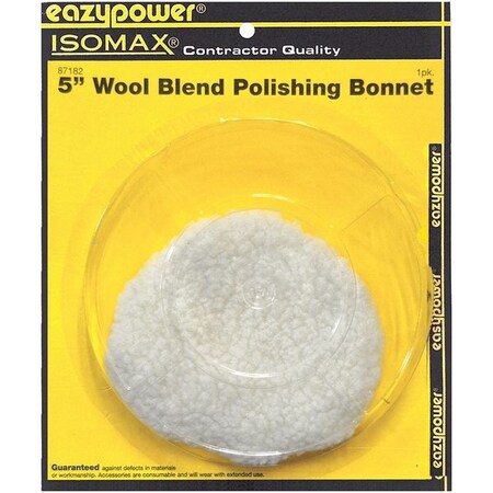 Eazypower Wool Blend Polishing Bonnet, 5" 87182