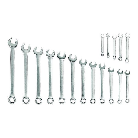 Blackhawk By Proto Metric Combination Wrench Set, 17 Piece MF-017