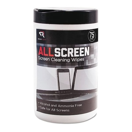 Read Right Wipes, Allscreen, Cleaner, 75Sh RR15045