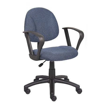 Boss B317 Posture Deluxe Office Task Chair, 25 in W 25" L 40" H, Loop, Tweed Seat B317-BE
