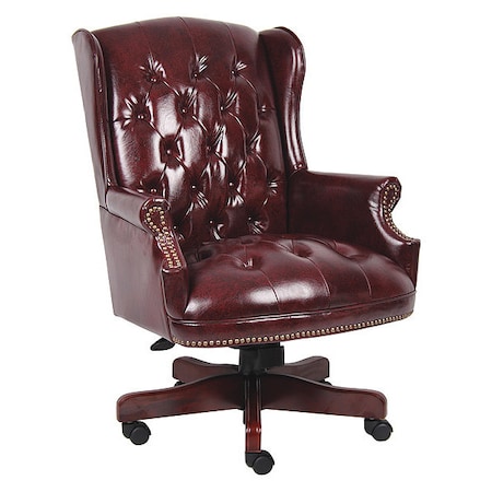 Boss Traditional Chair, 30 in W 32" L 44" H, Fixed B800-BY