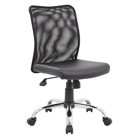 Boss Mesh Task Chair, Armless, Black B6115C-CS