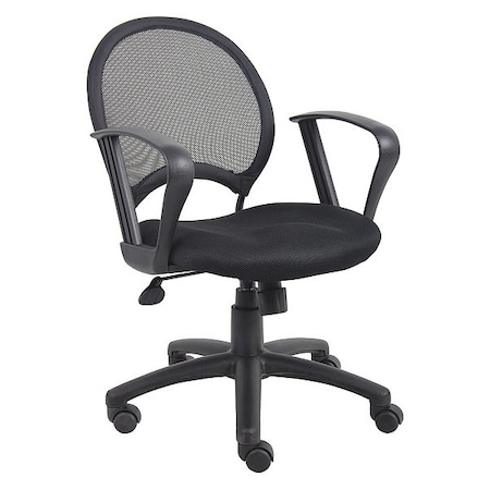 Boss Chair, 25 in W 25" L 38-1/2" H, Loop, Mesh Seat B6217