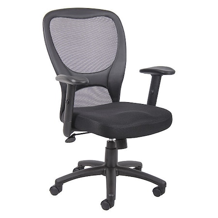 Boss Mesh Task Chair, Adjustable, Black B6508