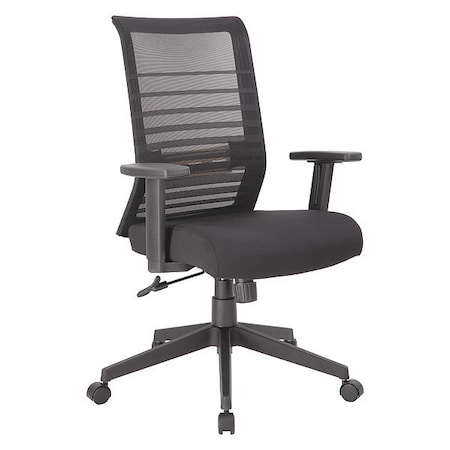 Boss Mesh Task Chair, Adjustable, Black B6566-BK