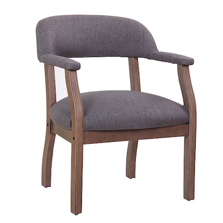 Boss Modern Chair, 24 in W 26" L 31" H, Fixed B9540DW-SG