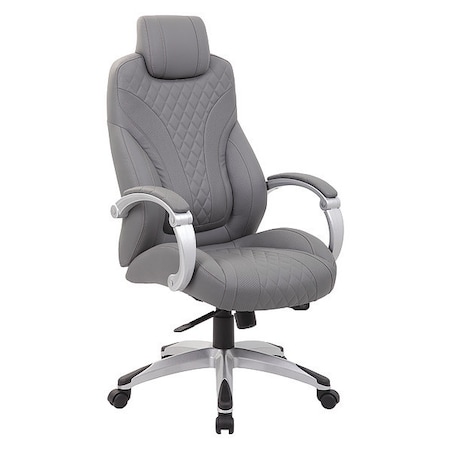 Boss Executive Hinged Arm Chair, Grey B8871-GY