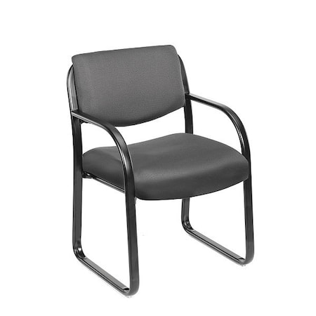 Boss B9521 Guest Chair, 23 in W 24-1/2" L 34-1/2" H, Fixed B9521-GY