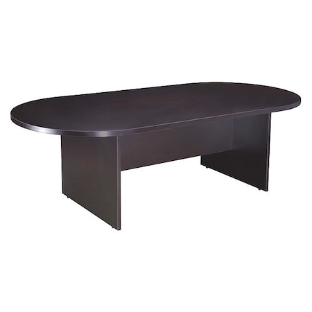 Boss Race Track Conference Table, 71"Wx35"D, Mocha N135-MOC
