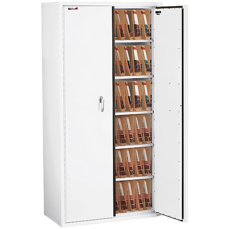Fireking Fire Resistant, Double Door Storage Cabinet, End Tab Inserts, 72" CF7236-MDAW