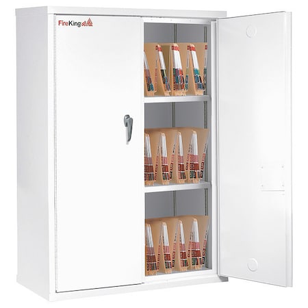Fireking Fire Resistant, Double Door Storage Cabinet, End Tab Inserts, 44" CF4436-MDAW