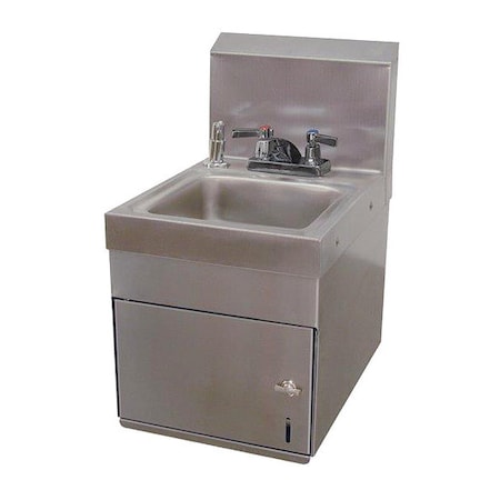 Advance Tabco Spacesaver Hand Sink w/Undermount Towel Disp/ Soap Disp 7-PS-88