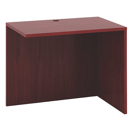 Boss Desk Return Reversible Return, 42" x 20", Mahogany, 20 in D X 29-1/2 in H, 42 in W X Wood N191-M