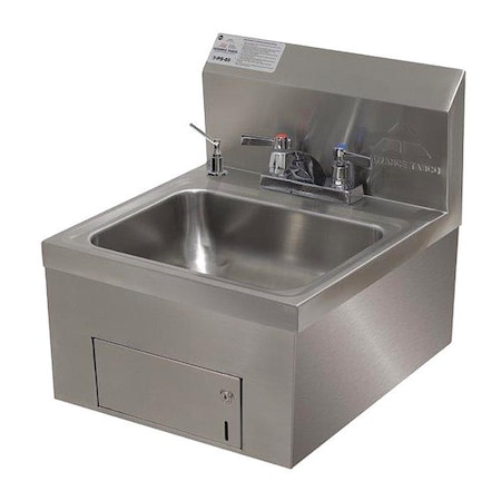 Advance Tabco Wall Mt Handsink w/Undermount Towel/Deck Mt Soap Disp 7-PS-65