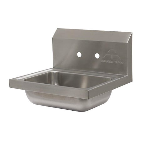 Advance Tabco Wall Mt Handsink w/4 in  OC Splash Faucet Holes 7-PS-70