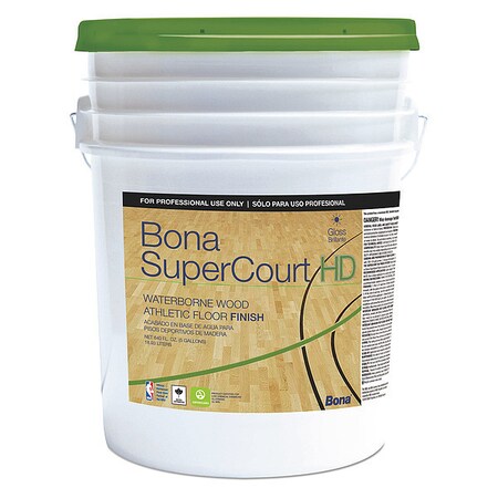 Bona SuperCourt HD Floor Finish, 5 gal WT762055009