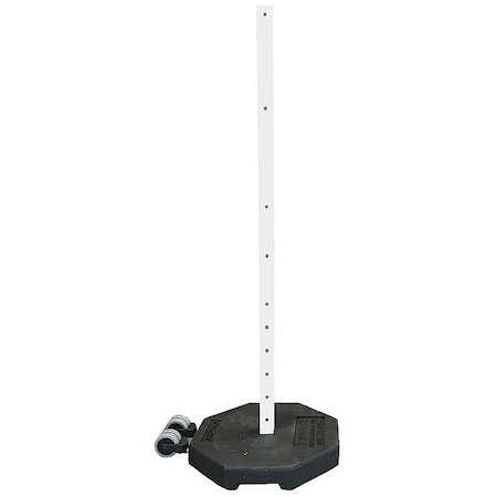 Plasticade Sign Base with Wheels and Post, Rubber 60 lbs. 800-RB-30WHL-60PK-KIT