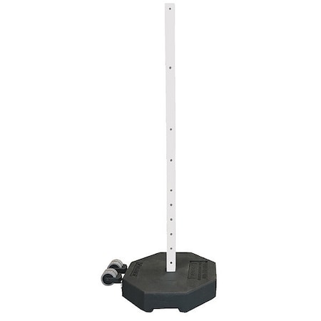 Plasticade Sign Base with Wheels and Post, Rubber 60 lbs. 800-RB-60WHL-60PK-KIT