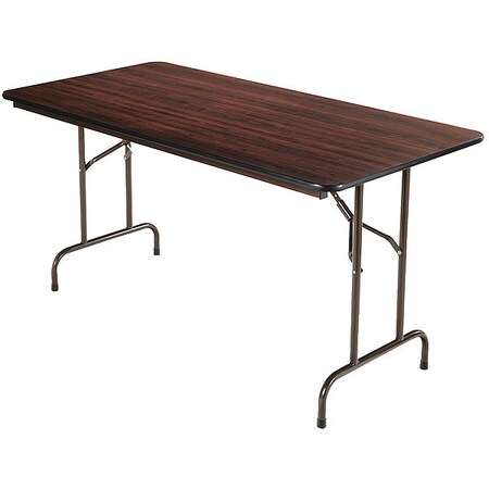 Alera Rectangle Folding Table, 59.78" W, 29.78" L, 29.13" H, Mahogany Top, Laminate FT726030MY