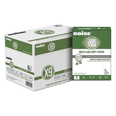 Boise X-9 Multi-Use Copy Paper, 24 lb., 8, PK5000 CC2241