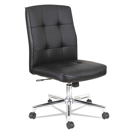 Alera Slimline Swivel/Tilt Task Chair, Black with Chrome Base OIFNT4916